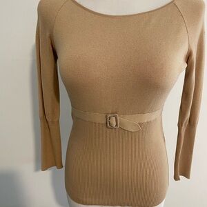Valentino Camel Knit Top